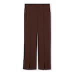 Pantalon en laine stretch avec broderie