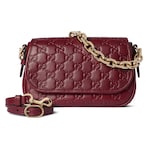 cuir GG rouge Rosso Ancora