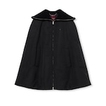 Padded cape jacket with embroidery
