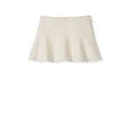 Wool bouclé mini skirt