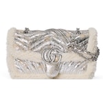 silver textured leather