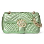 pelle lamé verde chiaro