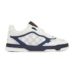 white and blue GG leather