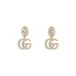 Boucles d’oreilles GG Marmont avec cristaux