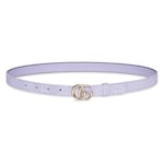 lilac GG denim