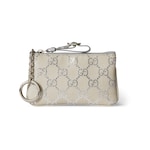 beige and silver GG fabric