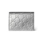 pelle GG verniciata color argento