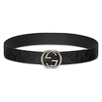 black GG leather