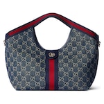 denim con GG azul y blanco