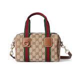 beige and brown GG canvas