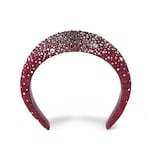 GG canvas headband with crystals in bordeaux | GUCCI® US