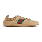 beigefarbener und brauner GG Canvas