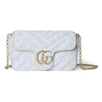 light blue and white GG bouclé