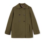 Wool double-breasted coat