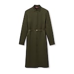 GG satin shirt dress