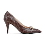 cuir GG marron foncé