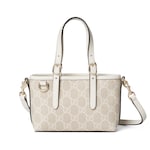 tejido GG beige y blanco