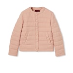 Textured wool tweed padded jacket