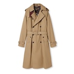 Cotton gabardine trench coat