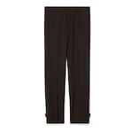 Hose aus Wollgabardine mit Logo