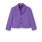 Chaqueta de rizo de algodón y lana