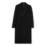 Cappotto in lana doppia e raso