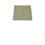 Wool cotton bouclé mini skirt