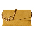 mustard yellow GG suede