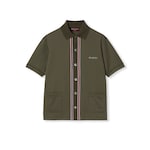 Chemise polo en piqué de coton avec broderie