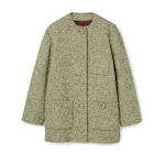 Wool cotton bouclé coat
