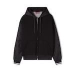 Jacke aus Jersey und Wolle mit Reißverschluss
