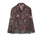 Camisa de sarga de seda con estampado