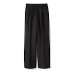 Pantalone in lana e seta con logo