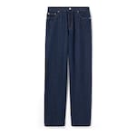 Loose fit cotton denim pant