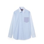 bleu clair et blanc