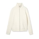 Jacke aus Piqué-Strick aus Wolle und Kaschmir mit RV