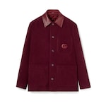 Chaqueta de pana de terciopelo con Doble G