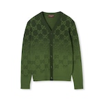 Cárdigan de jacquard de lana con GG