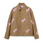 Veste en toile en mélange de lin avec broderie