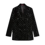Veste en velours de coton brodé