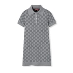 Robe polo en jacquard de laine GG