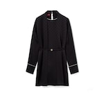Robe en soie GG avec ceinture Double G