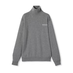 Cashmere turtleneck with intarsia