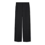 Wool pants with logo