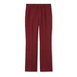 Pantalone in lana e seta con ricamo