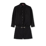 Cotton poplin jumpsuit with embroidery