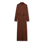 Kleid aus GG Satin mit Doppel G Gürtel