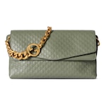 sage green GG leather