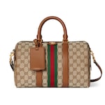 beigefarbener und brauner GG Canvas