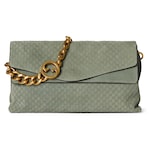 sage green GG suede